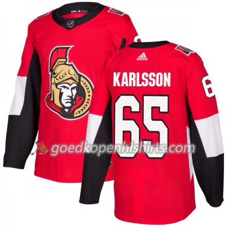Ottawa Senators Erik Karlsson 65 Adidas 2017-2018 Rood Authentic Shirt - Mannen